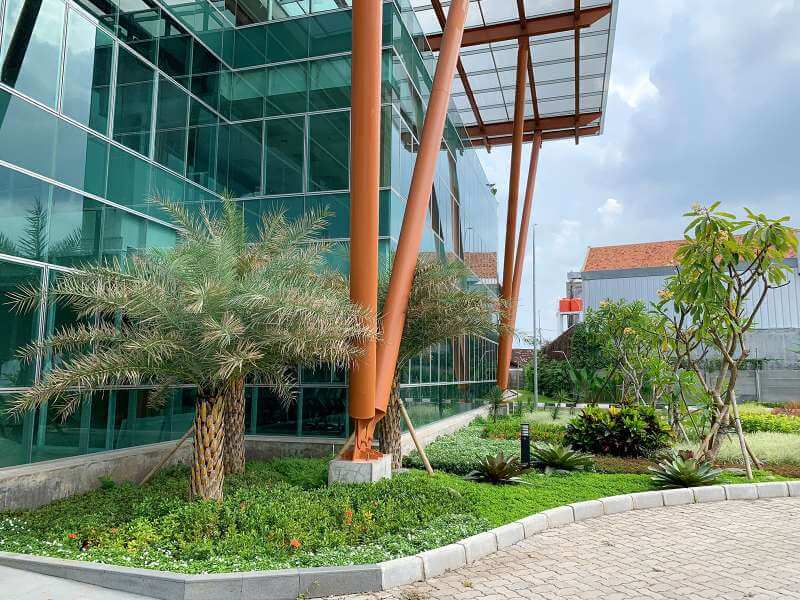 Gambar Taman PT Lucky Textile Demak