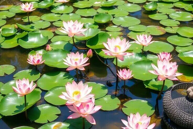 tanaman air untuk kolam taman alami 2