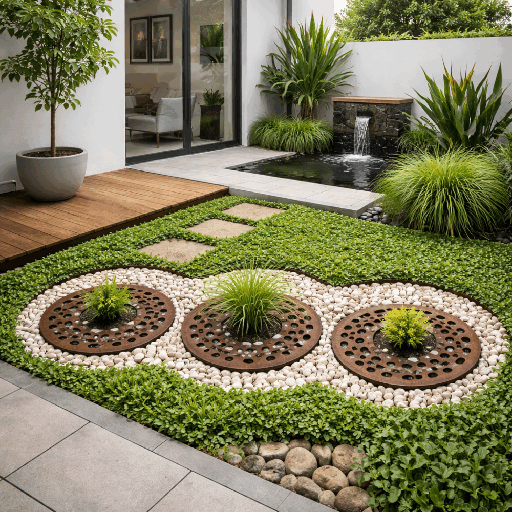 Drainase Biopori: Mengubah Lubang Resapan Jadi Elemen Dekoratif di Taman Minimalis Banner